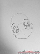 Как нарисовать карандашом девочку неко (аниме). Фото №2