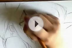 Аниме рисунок-карандаш#3 Люси
